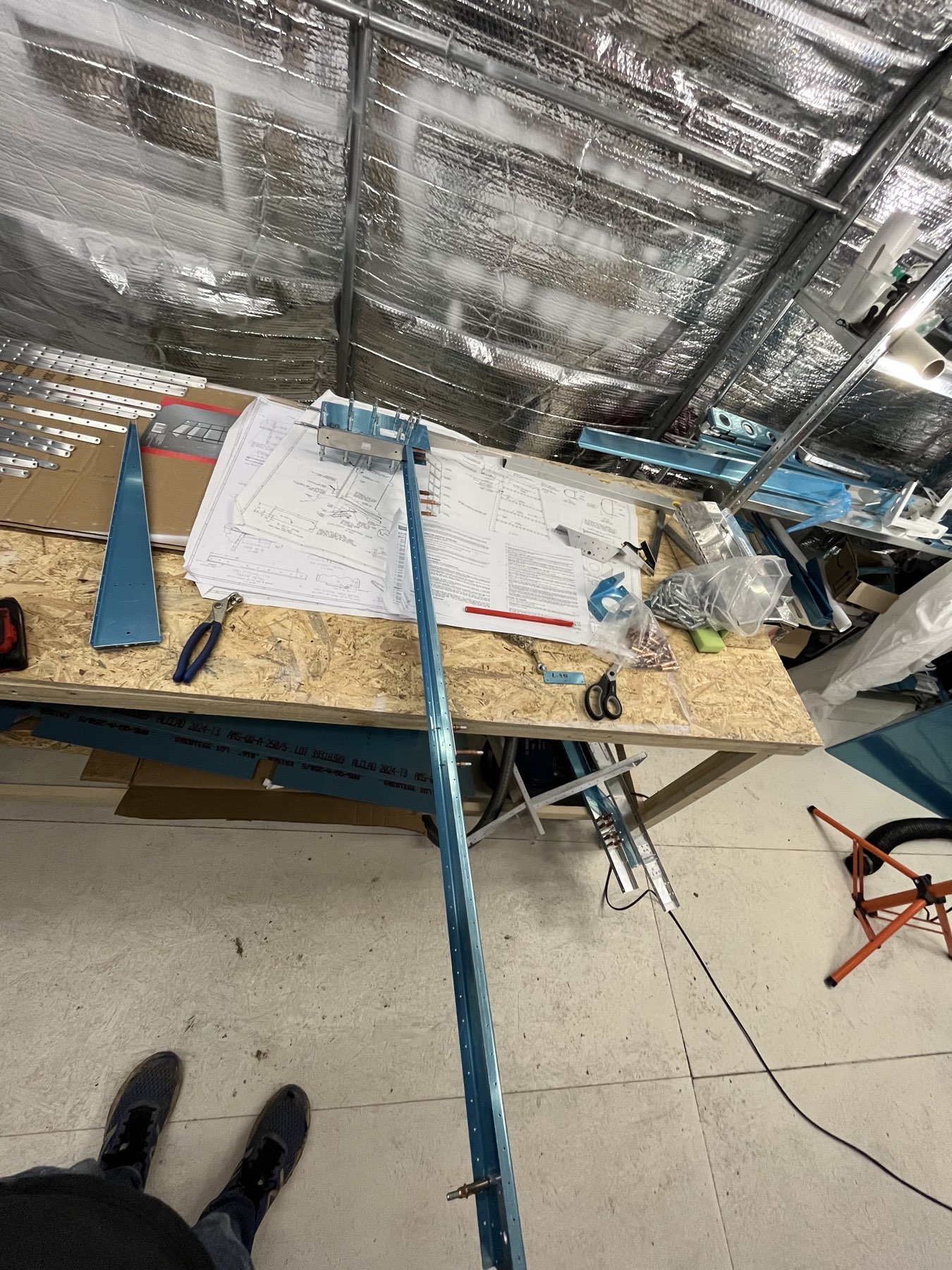 So sieht das Ruderskelett aktuell aus