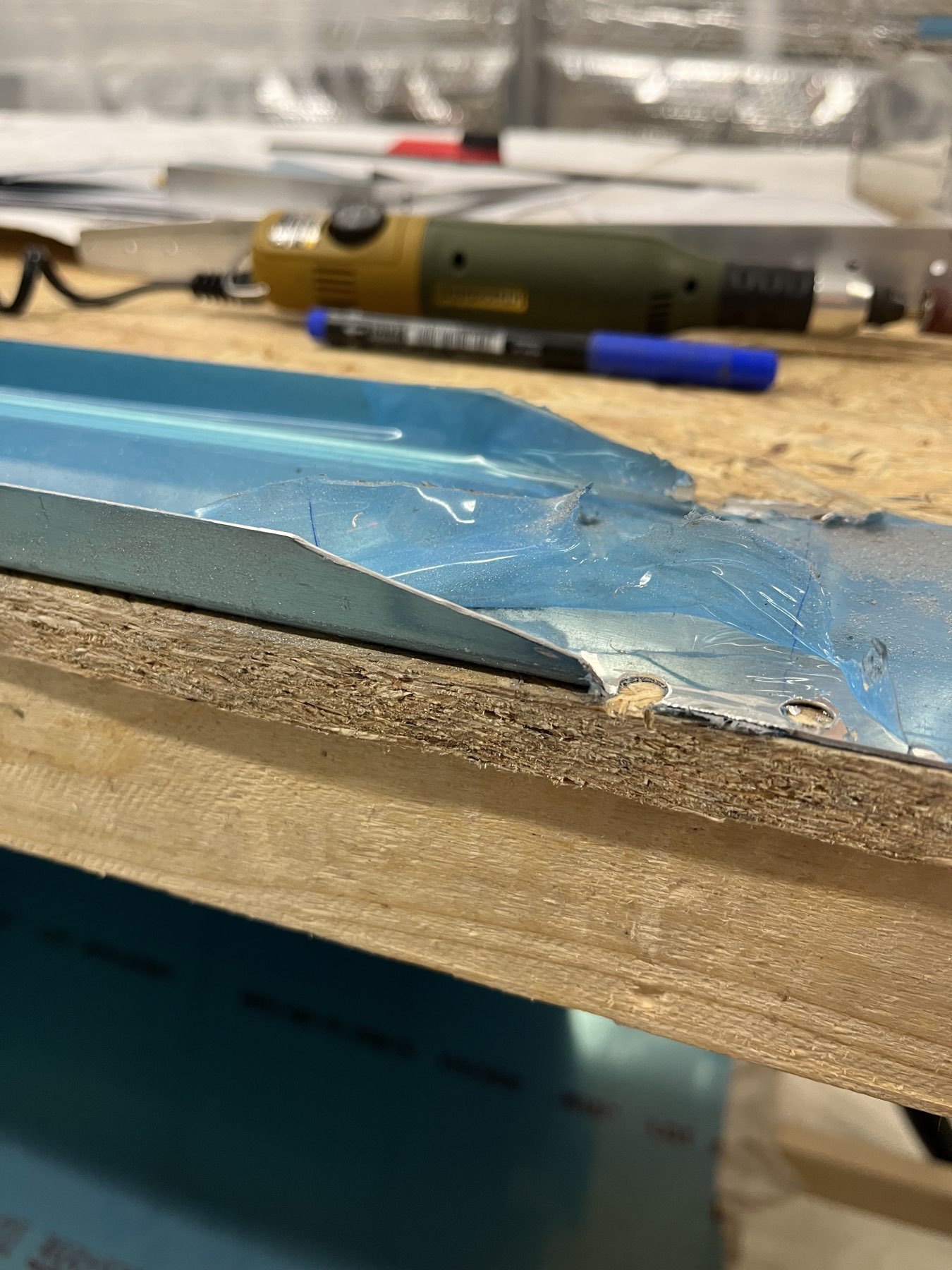 Anderer Spar fertig getrimmt