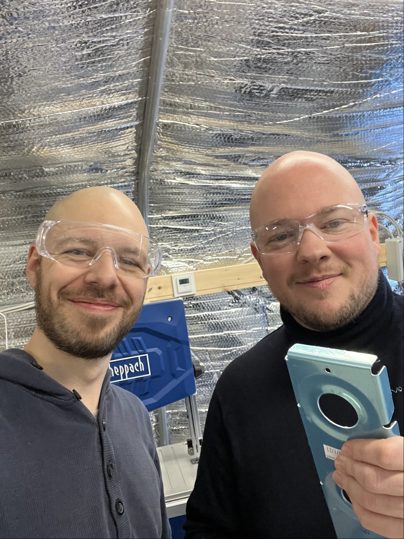 Alex und ich, glücklich am werkeln