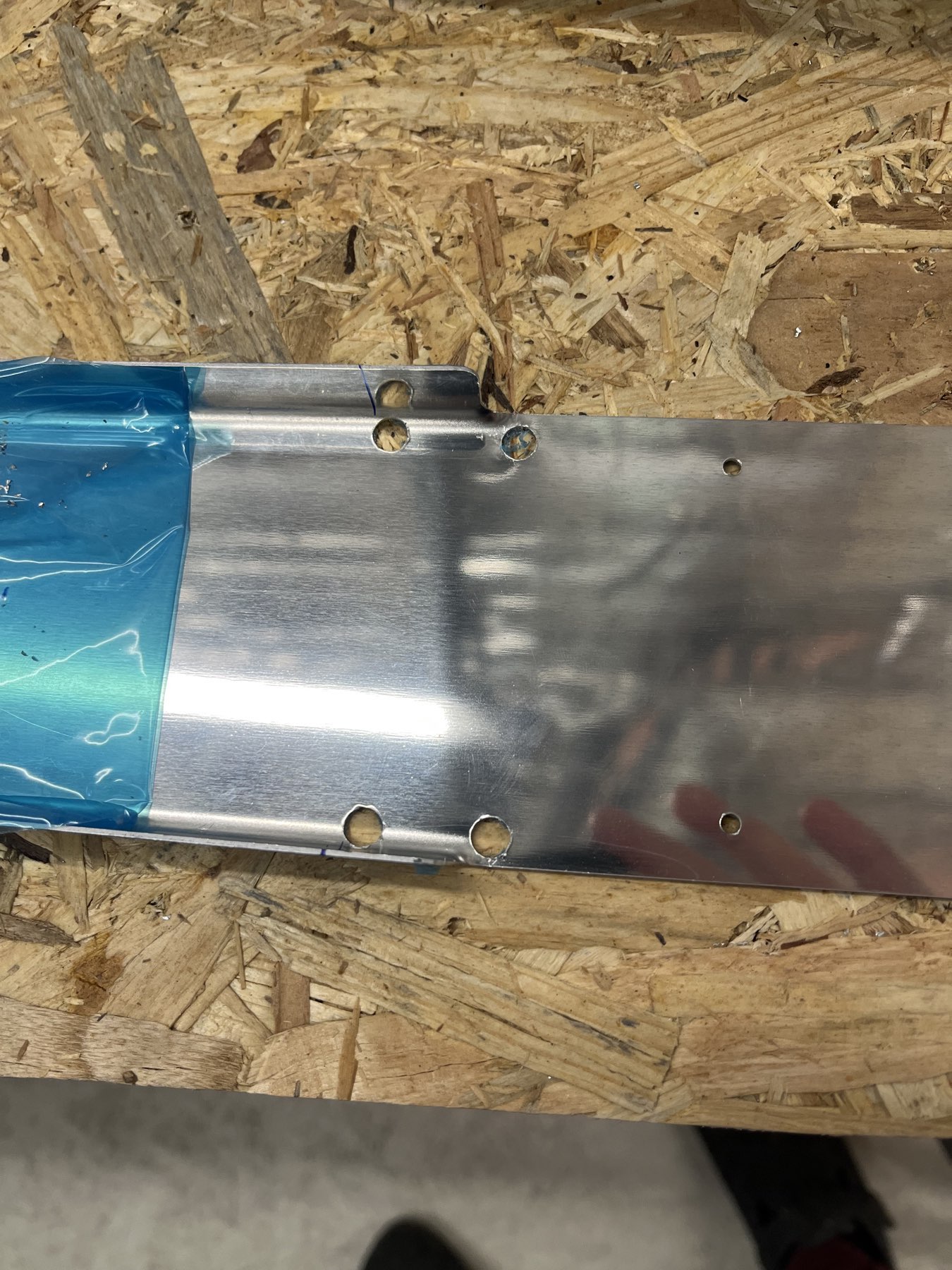 Entlastungsloch gebohrt (diesmal an der richtigen Stelle)