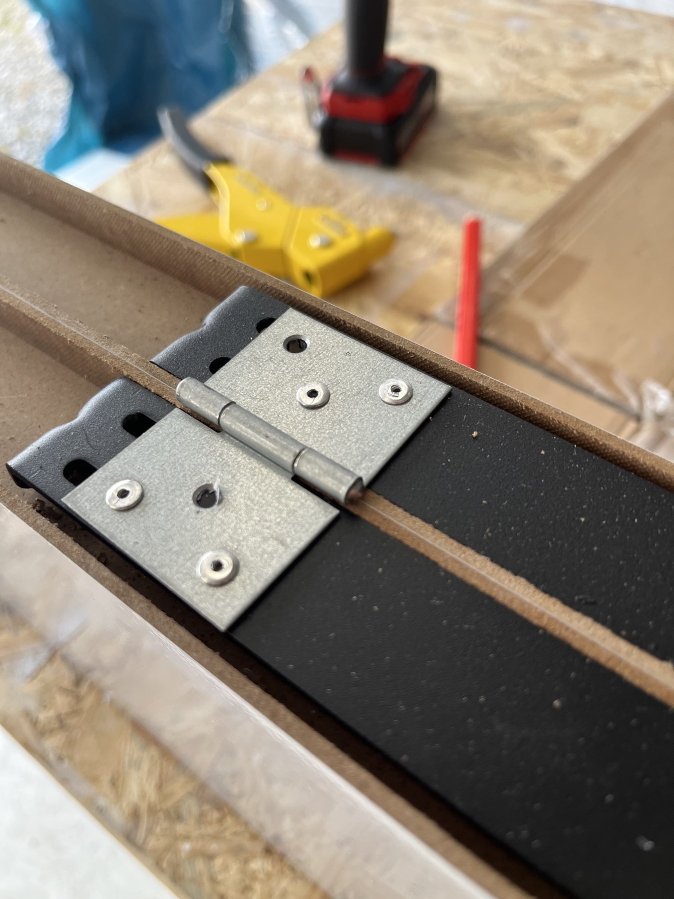 Winkel auf der einen Seite schon fertig