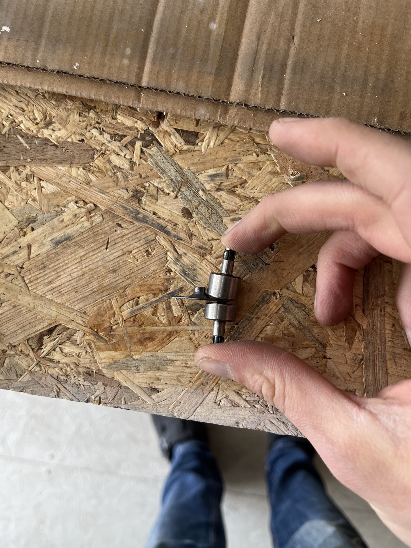 Vorher. Man sieht glaub ich das Problem, dass der Dimpel zu dick ist