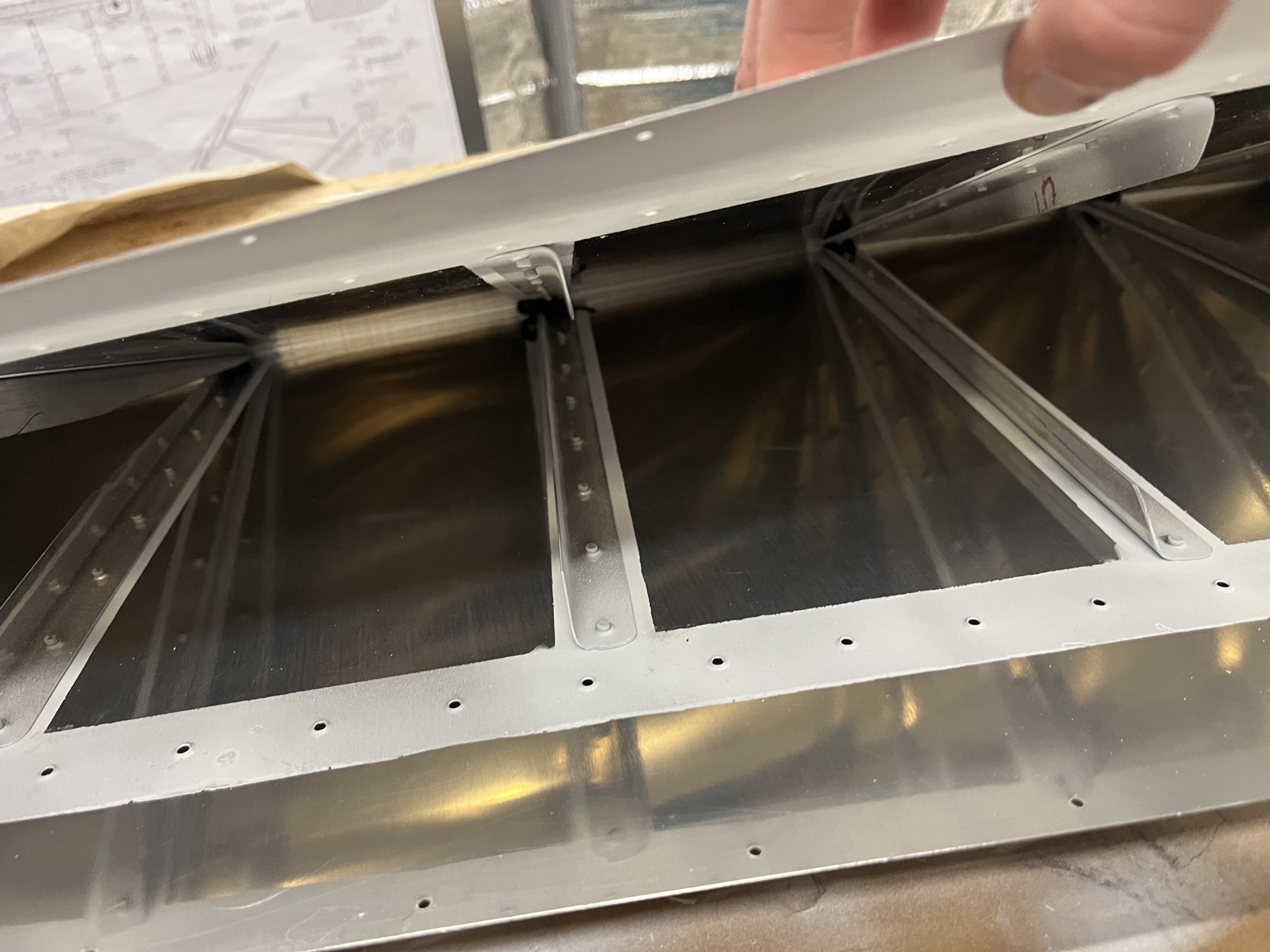 Ein Blick ins Höhenruder