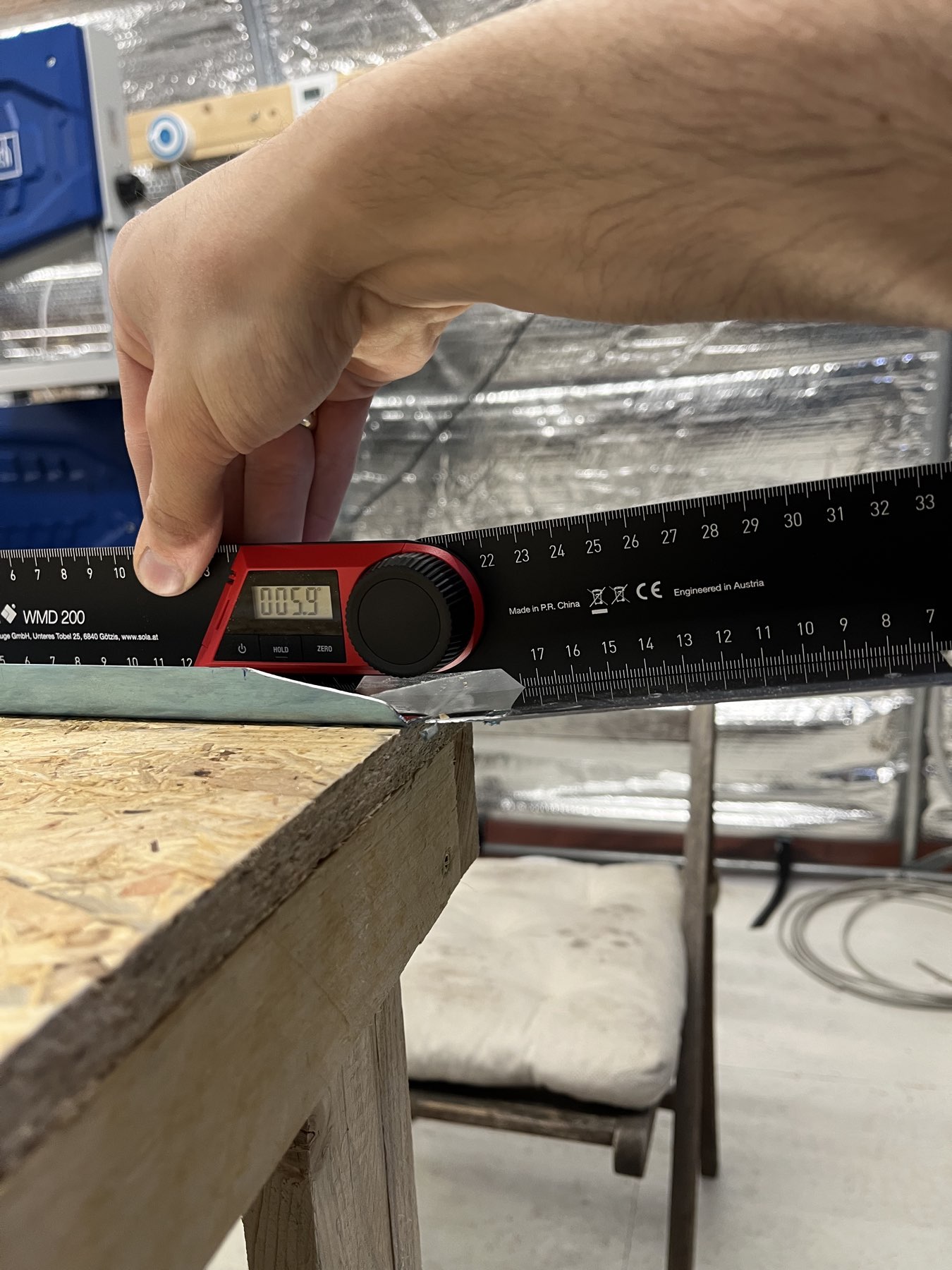 Biegung (soll 6° werden)